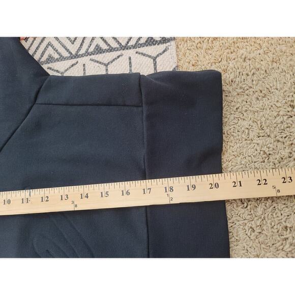 SCOTCH & SODA MAISON SCOTCH 1/4 ZIP SWEATSHIRT DRESS IN BLACK, SZ LARGE - Picture 15 of 16